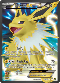 Jolteon-EX 28a/83 Rare Ultra card from Generations