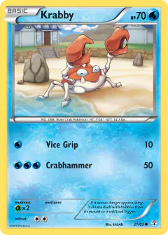 Krabby 21/83 Common card from Generations