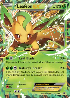 Leafeon-EX 10/83 Rare Holo EX card from Generations