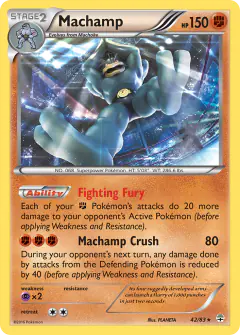 Machamp 42/83 Rare Holo card from Generations
