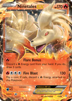 Ninetales-EX 13/83 Rare Holo EX card from Generations