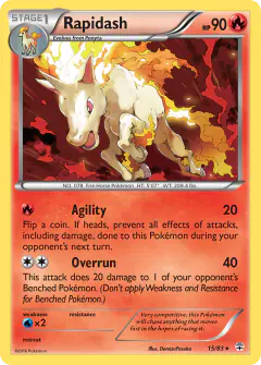 Rapidash 15/83 Rare card from Generations
