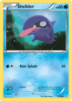 Shellder 19/83 Common card from Generations