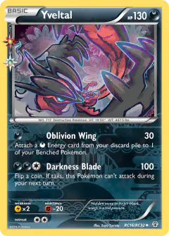 Yveltal RC16/RC32 Uncommon card from Generations