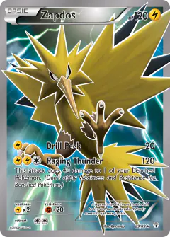 Zapdos 29/83 Rare Holo card from Generations
