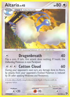 Altaria 12/106 Rare card from Great Encounters