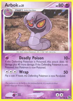 Arbok 33/106 Uncommon card from Great Encounters