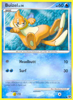 Buizel 61/106 Common card from Great Encounters