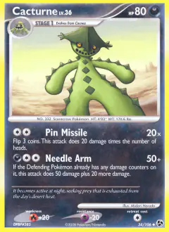 Cacturne 34/106 Uncommon card from Great Encounters