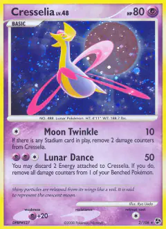 Cresselia 2/106 Rare Holo card from Great Encounters