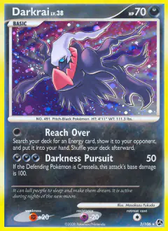 Darkrai 3/106 Rare Holo card from Great Encounters