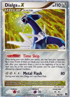 Dialga LV.X 105/106 Rare Holo LV.X card from Great Encounters
