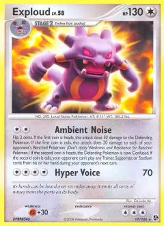 Exploud 17/106 Rare card from Great Encounters