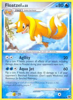 Floatzel 37/106 Uncommon card from Great Encounters