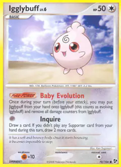 Igglybuff 70/106 Common card from Great Encounters