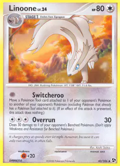 Linoone 43/106 Uncommon card from Great Encounters