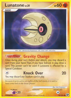 Lunatone 76/106 Common card from Great Encounters