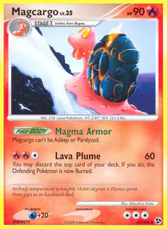 Magcargo 45/106 Uncommon card from Great Encounters