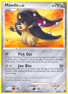 Mawile 24/106 Rare card from Great Encounters