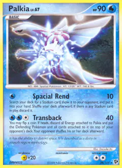 Palkia 26/106 Rare card from Great Encounters