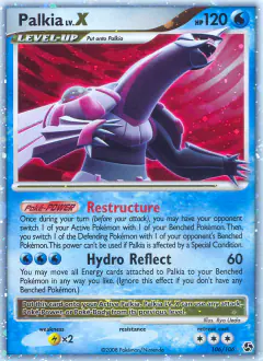 Palkia LV.X 106/106 Rare Holo LV.X card from Great Encounters