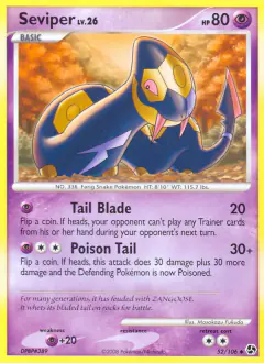 Seviper 52/106 Uncommon card from Great Encounters