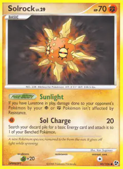 Solrock 85/106 Common card from Great Encounters