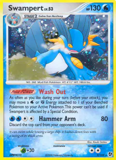 Swampert 9/106 Rare Holo card from Great Encounters