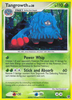 Tangrowth 10/106 Rare Holo card from Great Encounters
