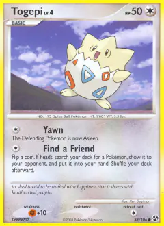 Togepi 88/106 Common card from Great Encounters