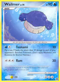 Wailmer 58/106 Uncommon card from Great Encounters