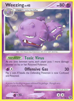 Weezing 31/106 Rare card from Great Encounters
