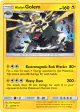 Alolan Golem 42/145 Rare Holo card from Guardians Rising