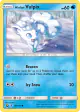 Alolan Vulpix 21a/145 Common card from Guardians Rising