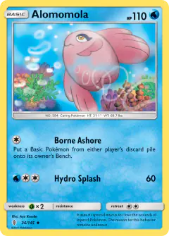 Alomomola 36/145 Uncommon card from Guardians Rising