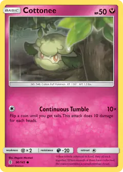 Cottonee 90/145 Common card from Guardians Rising