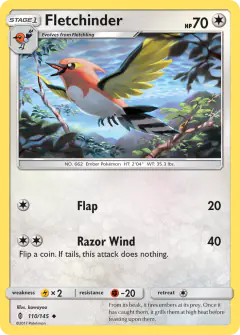 Fletchinder 110/145 Uncommon card from Guardians Rising