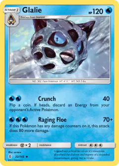 Glalie 32/145 Uncommon card from Guardians Rising