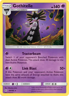 Gothitelle 54/145 Rare card from Guardians Rising