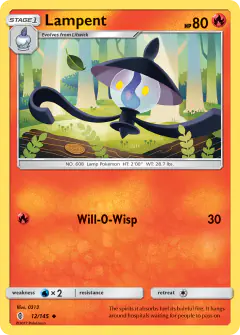 Lampent 12/145 Uncommon card from Guardians Rising