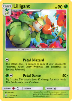 Lilligant 5/145 Rare card from Guardians Rising