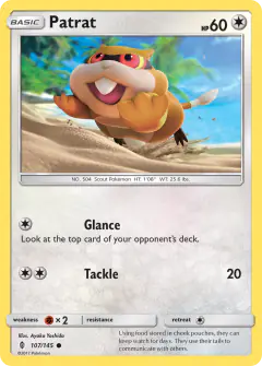 Patrat 107/145 Common card from Guardians Rising