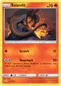 Salandit 15/145 Common card from Guardians Rising
