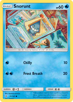 Snorunt 31/145 Common card from Guardians Rising