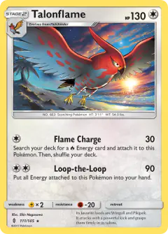 Talonflame 111/145 Rare card from Guardians Rising