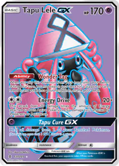 Tapu Lele-GX 137/145 Rare Ultra card from Guardians Rising
