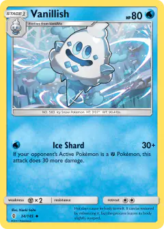 Vanillish 34/145 Uncommon card from Guardians Rising