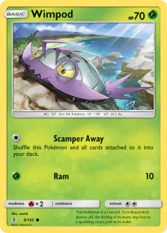 Wimpod 8/145 Common card from Guardians Rising