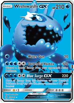 Wishiwashi-GX 133/145 Rare Ultra card from Guardians Rising