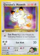 Giovanni's Meowth 74/132 Common card from Gym Challenge